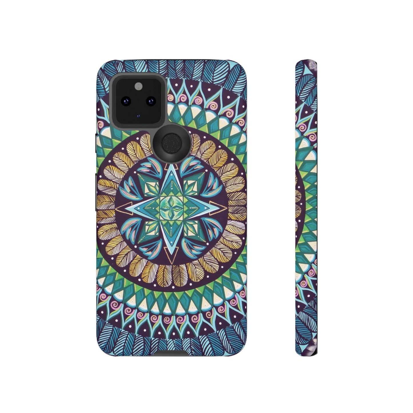 "AquilazurA Kryst'dala" Art Phone Armor - Blue Flame Array Google Pixel 5 5G / Matte Phone Case