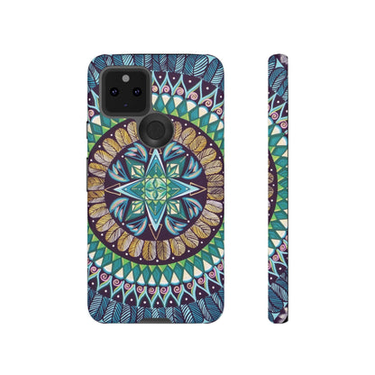 "AquilazurA Kryst'dala" Art Phone Armor - Blue Flame Array Google Pixel 5 5G / Matte Phone Case