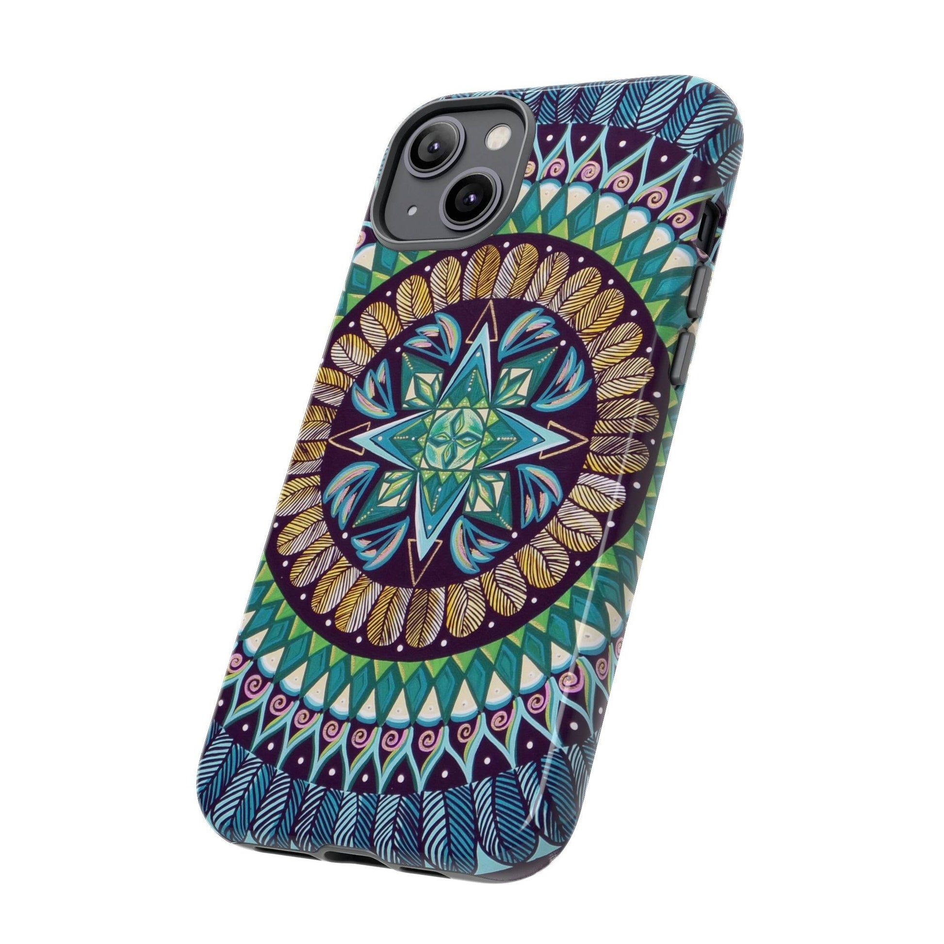 "AquilazurA Kryst'dala" Art Phone Armor - Blue Flame Array Phone Case