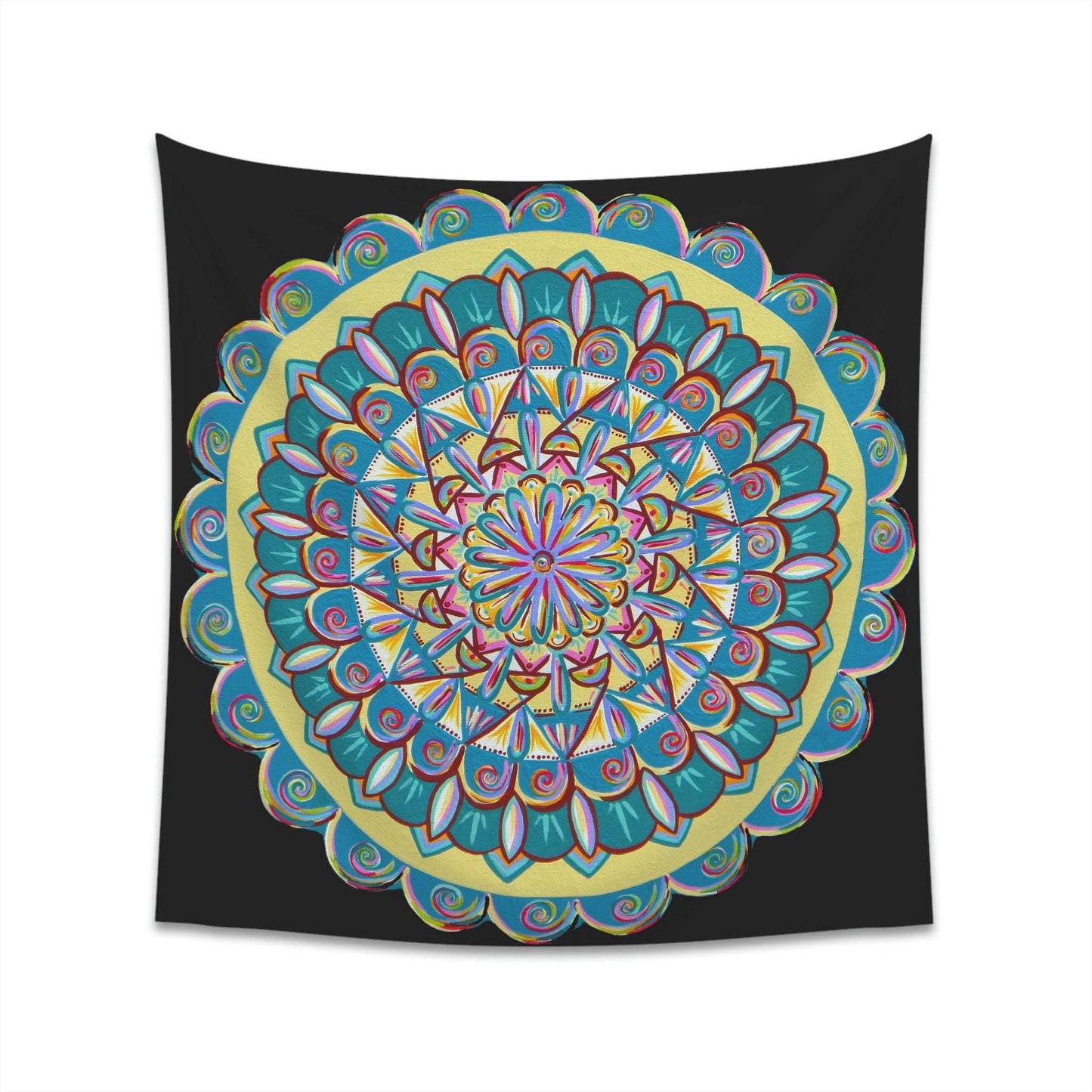 "Almandalayana" Wall Tapestry - Blue Flame Array Home Decor