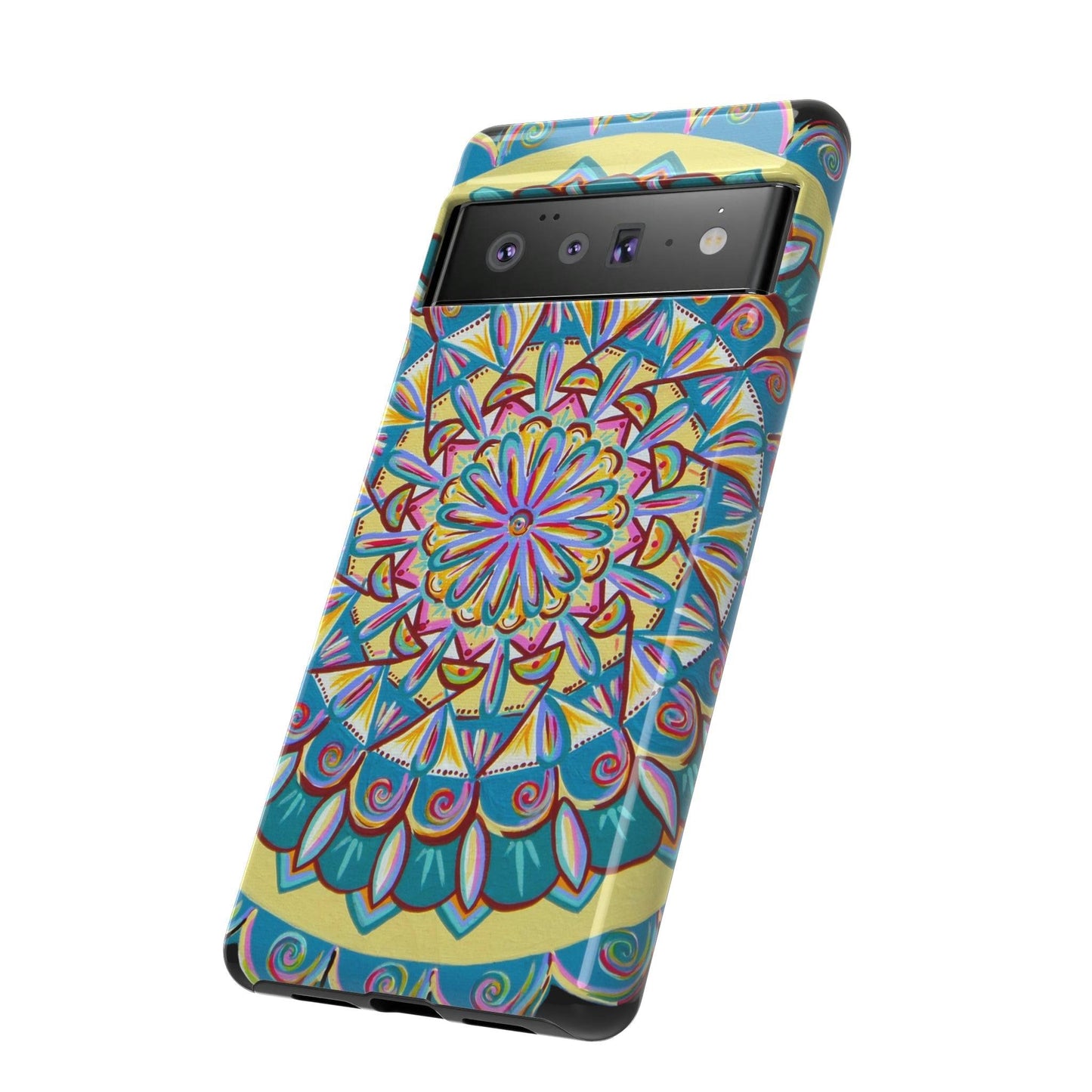 "Almandalayana" Art Phone Armor - Blue Flame Array Phone Case