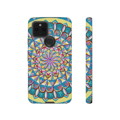 "Almandalayana" Art Phone Armor - Blue Flame Array Google Pixel 5 5G / Matte Phone Case