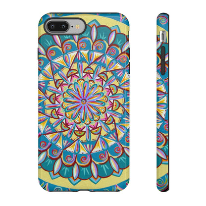 "Almandalayana" Art Phone Armor - Blue Flame Array iPhone 8 Plus / Glossy Phone Case