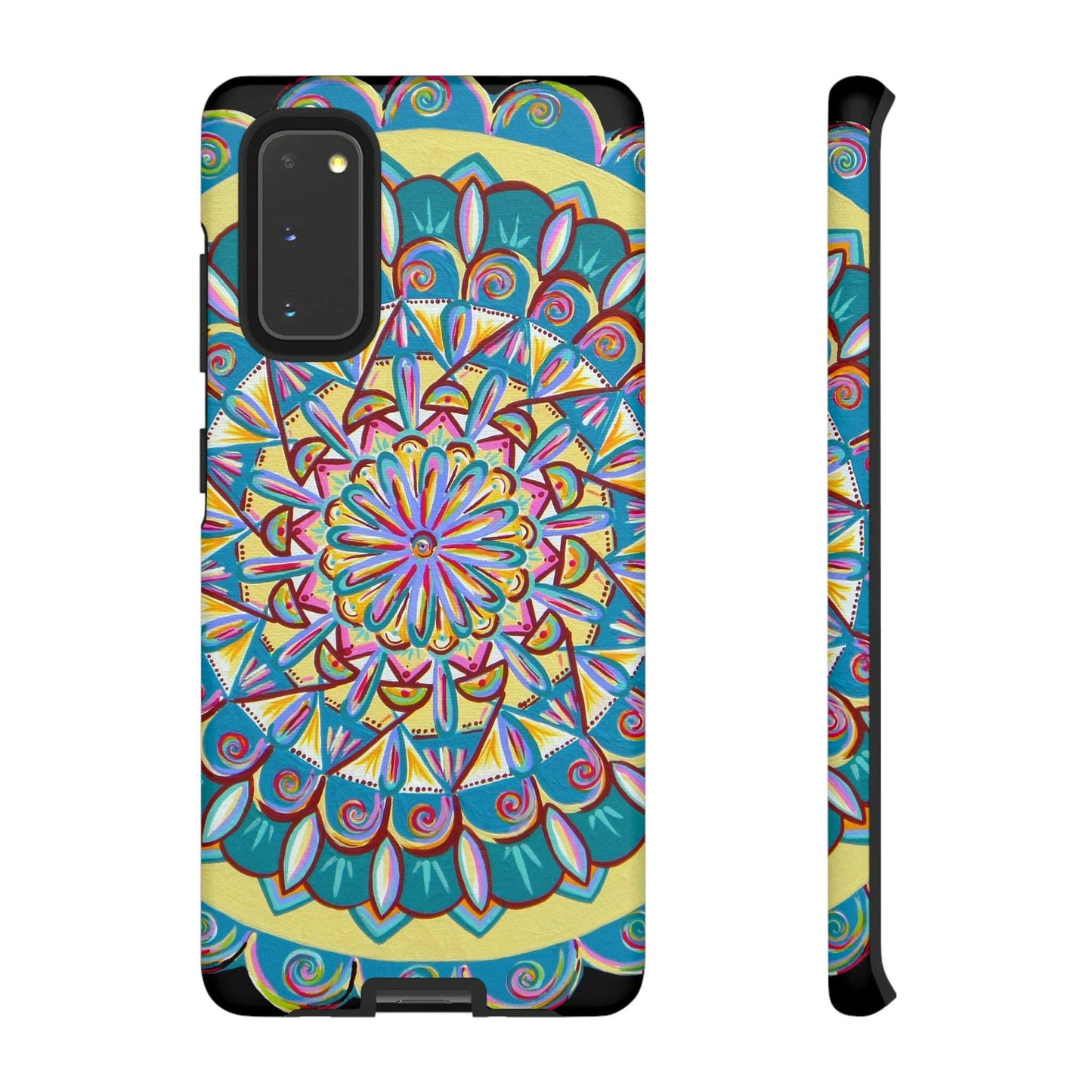 "Almandalayana" Art Phone Armor - Blue Flame Array Samsung Galaxy S20 / Matte Phone Case