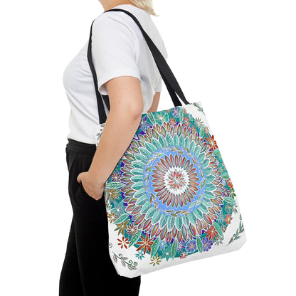 "Mandalavida Blanka" Tote Bag (All-Over-Print)