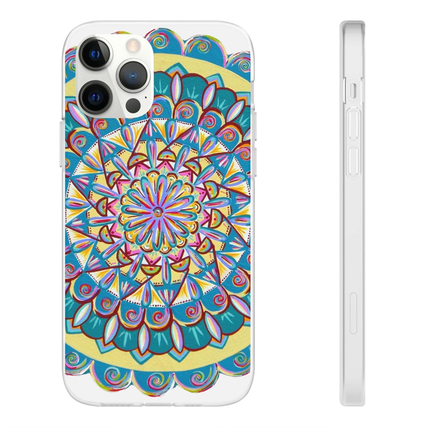 "Almandalayana" Art Phone Armor (slim-fit) - Blue Flame Array iPhone 12 Pro with gift packaging Phone Case