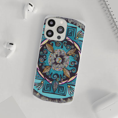 "Hojachakana" Art Phone Armor (slim-fit) - Blue Flame Array Phone Case