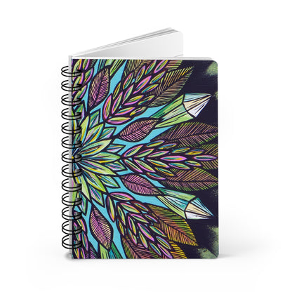 "Krystalhoja" Spiral Bound Journal - Blue Flame Array Paper products