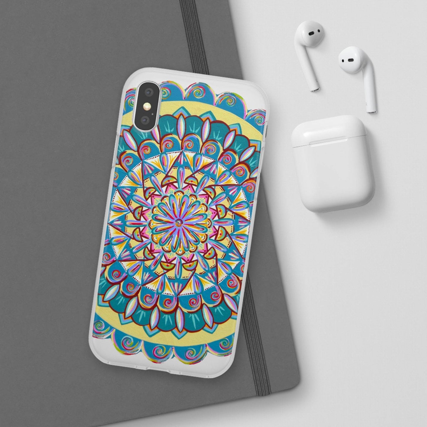 "Almandalayana" Art Phone Armor (slim-fit) - Blue Flame Array Phone Case