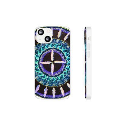 "Cuatro Vientos" Art Phone Armor (slim-fit) - Blue Flame Array iPhone 13 Mini Phone Case