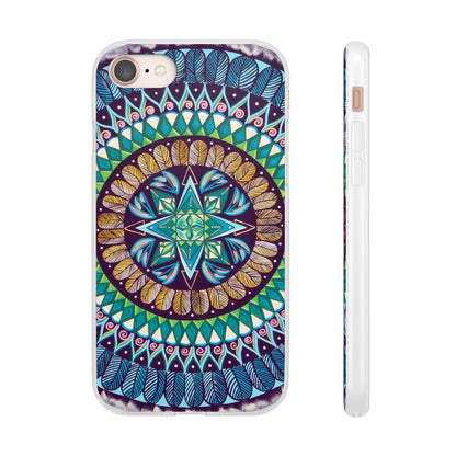 "AquilazurA Kryst'dala" Art Phone Armor (slim-fit) - Blue Flame Array iPhone 8 with gift packaging Phone Case