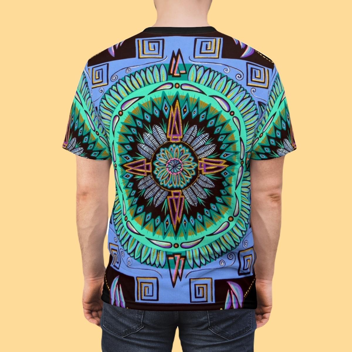 "Plumachakana" Lords & Ladies All-Over-Print Tee - Blue Flame Array All Over Prints