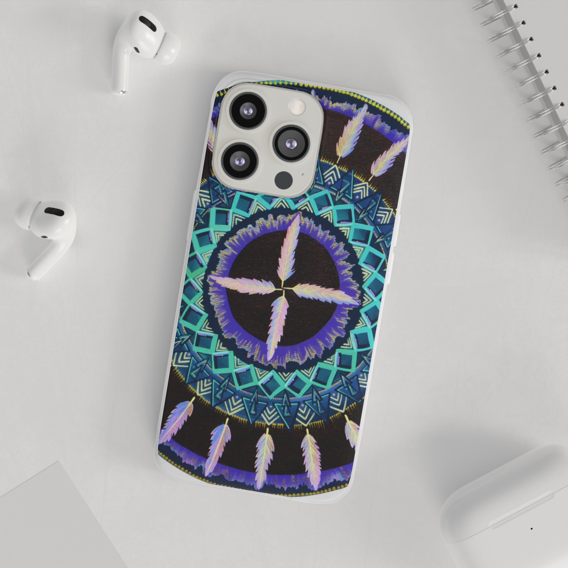 "Cuatro Vientos" Art Phone Armor (slim-fit) - Blue Flame Array Phone Case