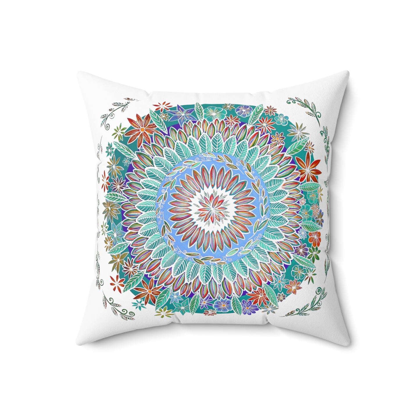 "Mandalavida Blanka" Dreamcatcher Pillow