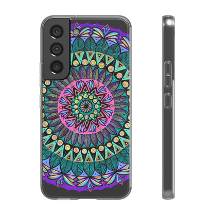 "Mandaladiosa" Art Phone Armor (slim-fit) - Blue Flame Array Samsung Galaxy S22 with gift packaging Phone Case