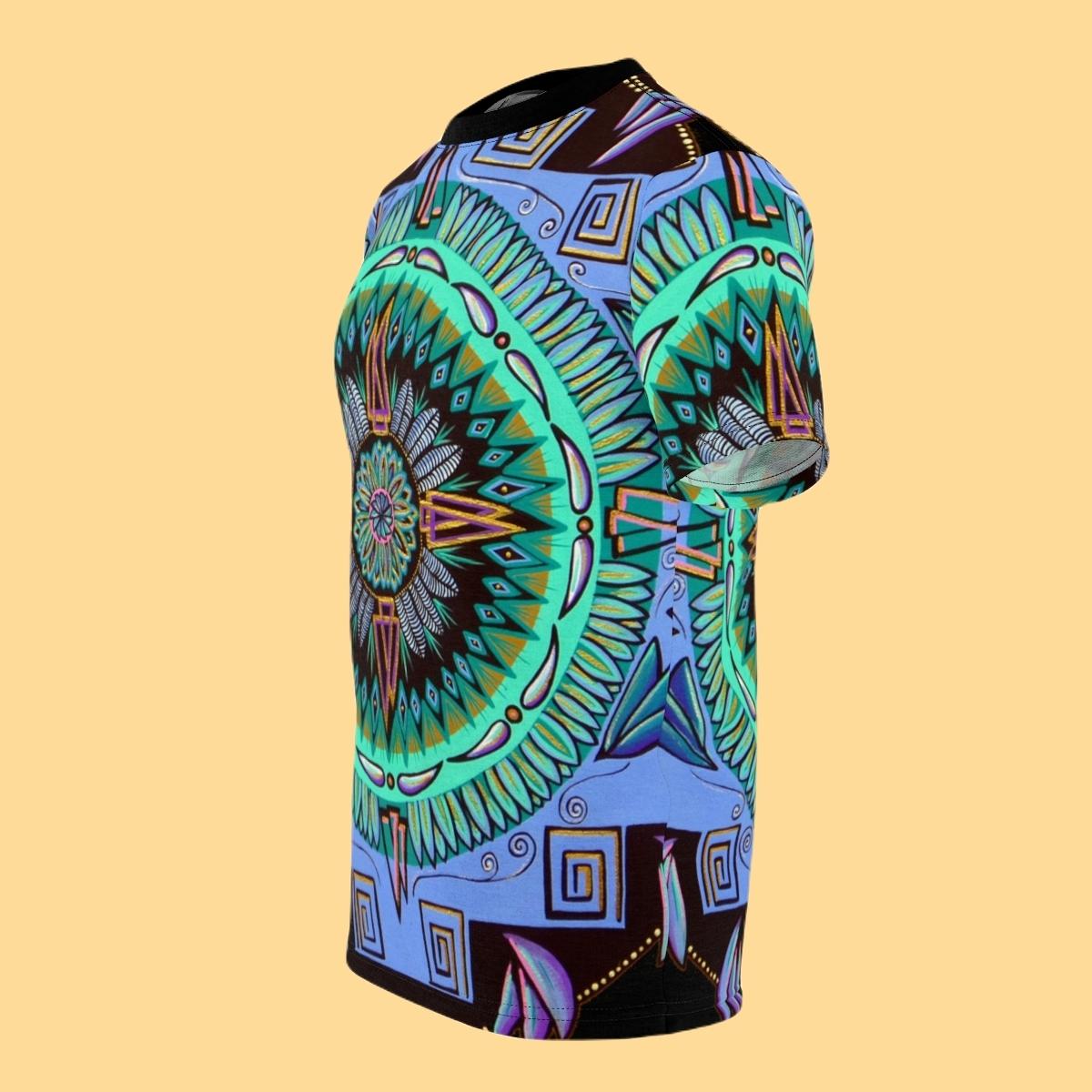 "Plumachakana" Lords & Ladies All-Over-Print Tee - Blue Flame Array All Over Prints