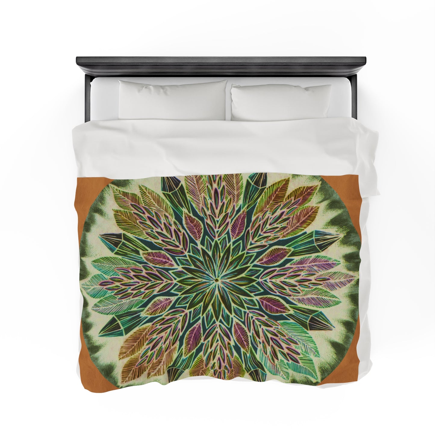 "Krystalhoja Verde" Dreamcatcher Blanket - Blue Flame Array All Over Prints