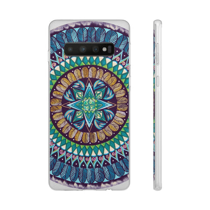 "AquilazurA Kryst'dala" Art Phone Armor (slim-fit) - Blue Flame Array Samsung Galaxy S10 with gift packaging Phone Case