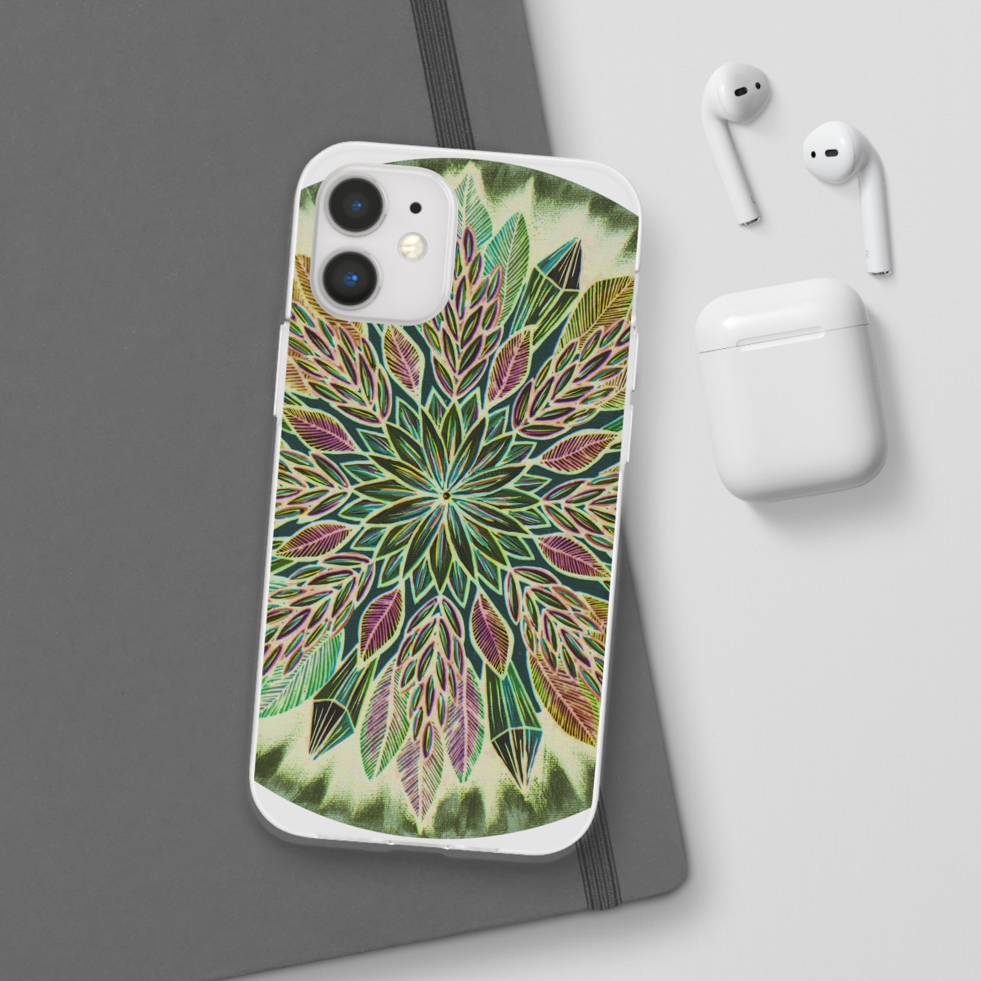 "Krystalhoja Verde" Art Phone Armor (slim-fit) - Blue Flame Array Phone Case