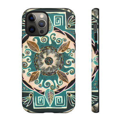 "Hojachakanazura" Art Phone Armor - Blue Flame Array iPhone 12 Pro / Matte Phone Case