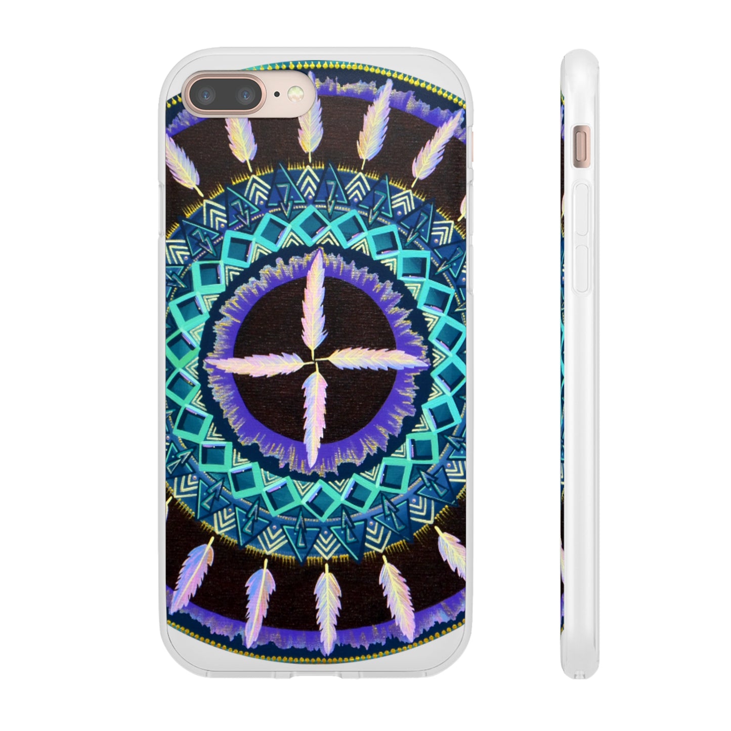 "Cuatro Vientos" Art Phone Armor (slim-fit) - Blue Flame Array iPhone 8 Plus Phone Case