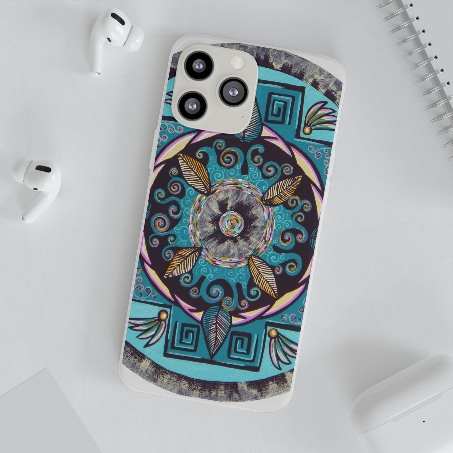 "Hojachakana" Art Phone Armor (slim-fit) - Blue Flame Array Phone Case