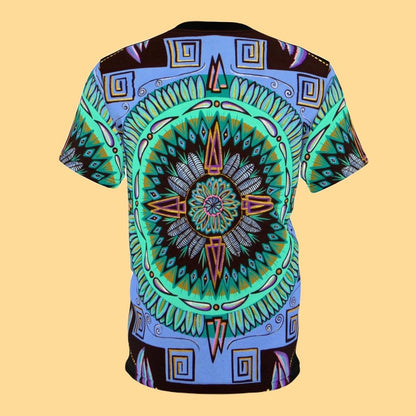 "Plumachakana" Lords & Ladies All-Over-Print Tee - Blue Flame Array All Over Prints