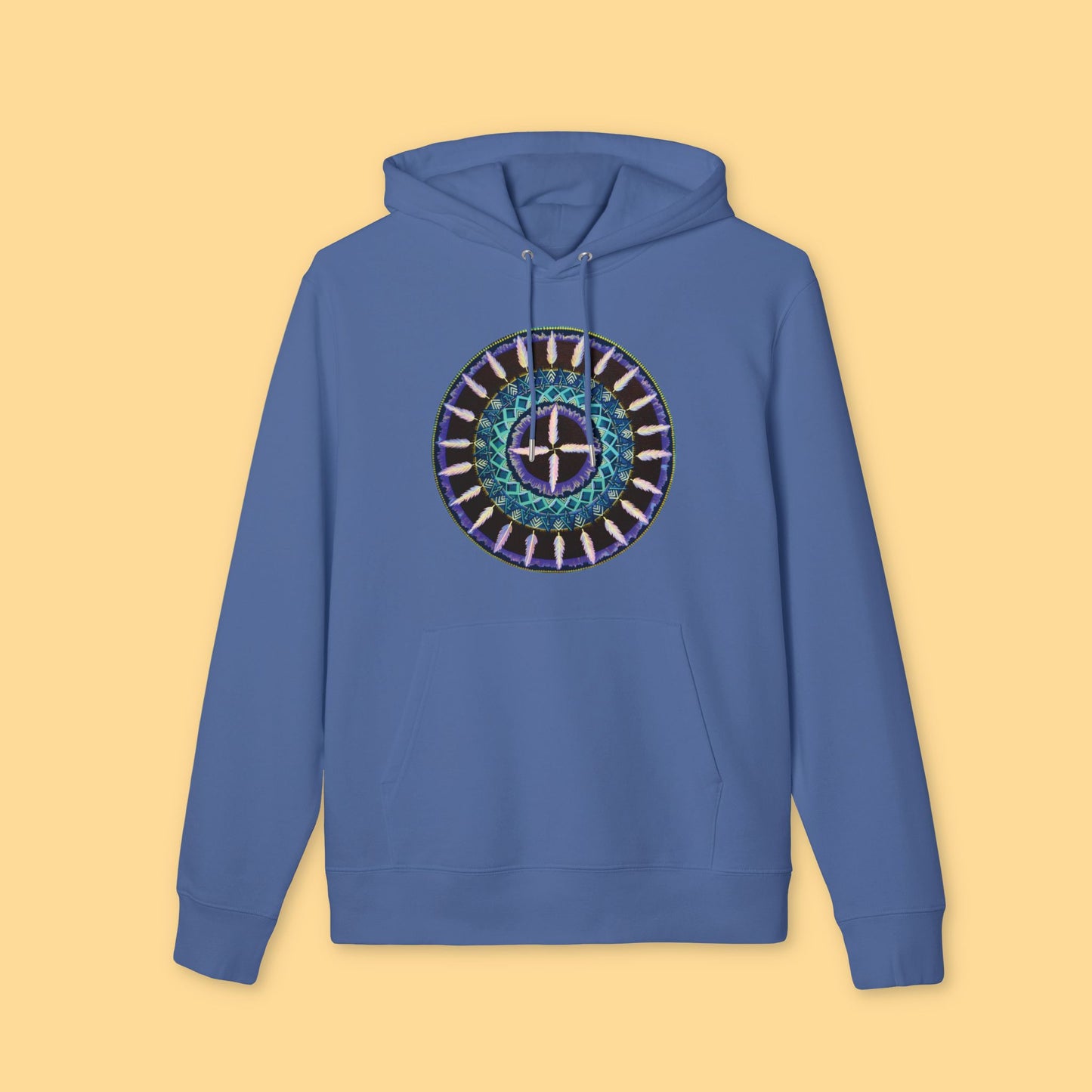 "Cuatro Vientos" Organic Cruiser Hoodie (Font&Back Print)