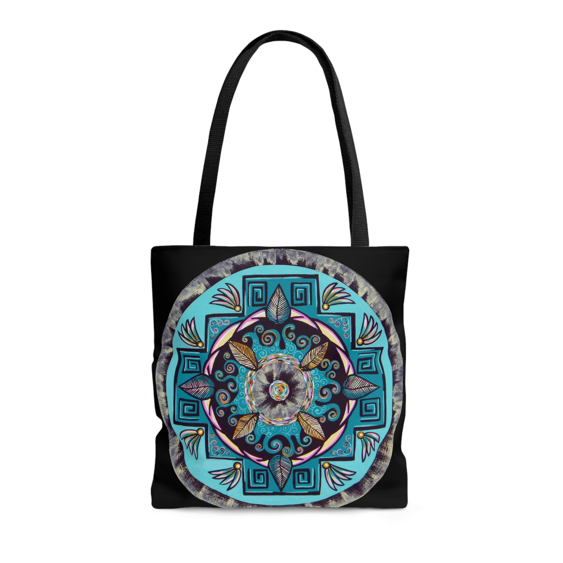 "Hojachakana" Tote Bag (All-Over-Print) - Blue Flame Array Bags