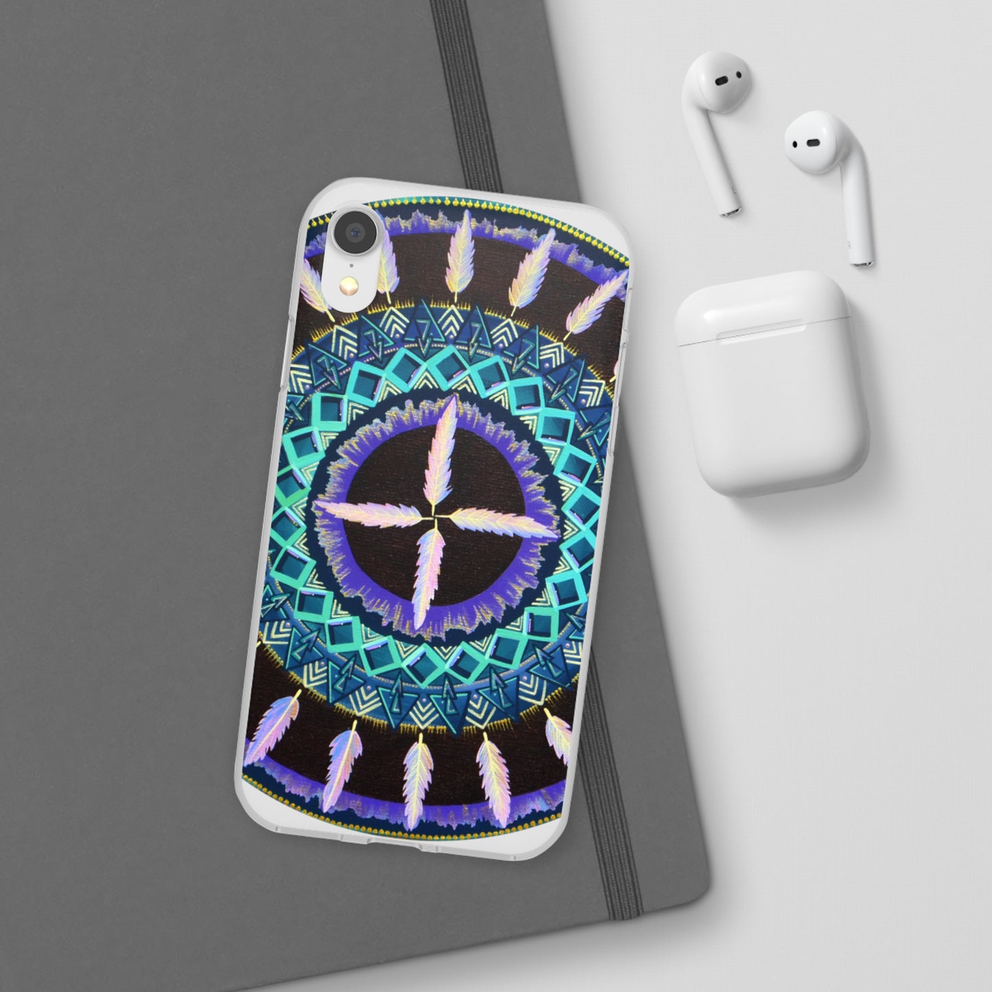 "Cuatro Vientos" Art Phone Armor (slim-fit) - Blue Flame Array Phone Case