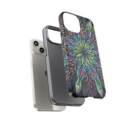 "Krystalhoja" Art Phone Armor - Blue Flame Array Phone Case