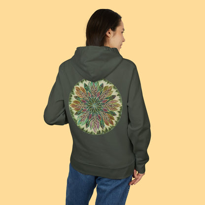 "Krystalhoja Verde" Organic Cruiser Hoodie (Font&Back Print)