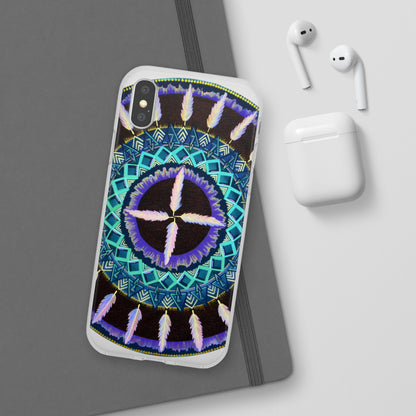 "Cuatro Vientos" Art Phone Armor (slim-fit) - Blue Flame Array Phone Case