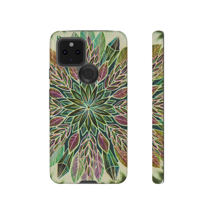 "Krystalhoja Verde" Art Phone Armor - Blue Flame Array Google Pixel 5 5G / Glossy Phone Case