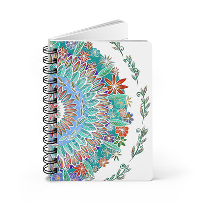 "Mandalavida Blanka" Spiral Bound Journal