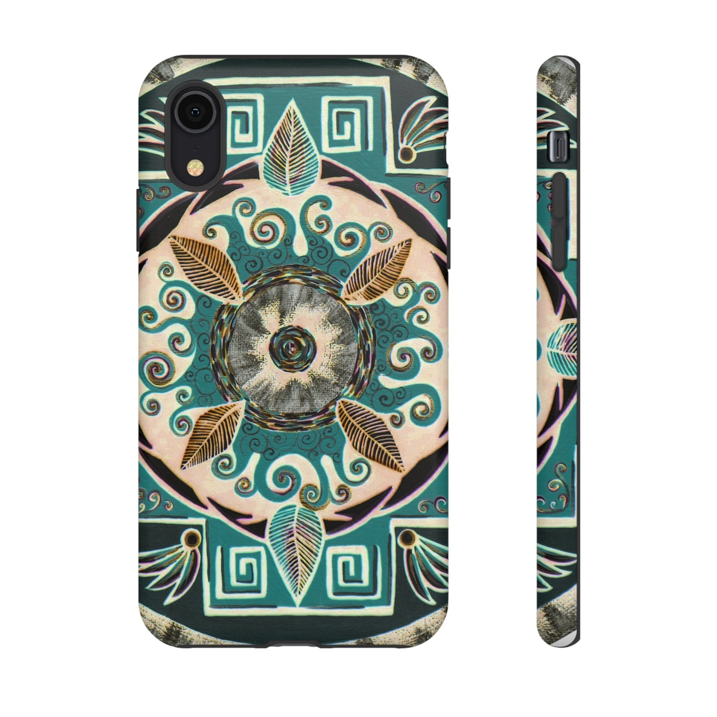 "Hojachakanazura" Art Phone Armor - Blue Flame Array iPhone XR / Matte Phone Case