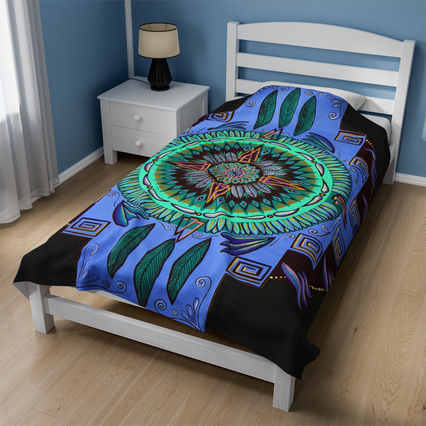 "Plumachakana" Dreamcatcher Blanket