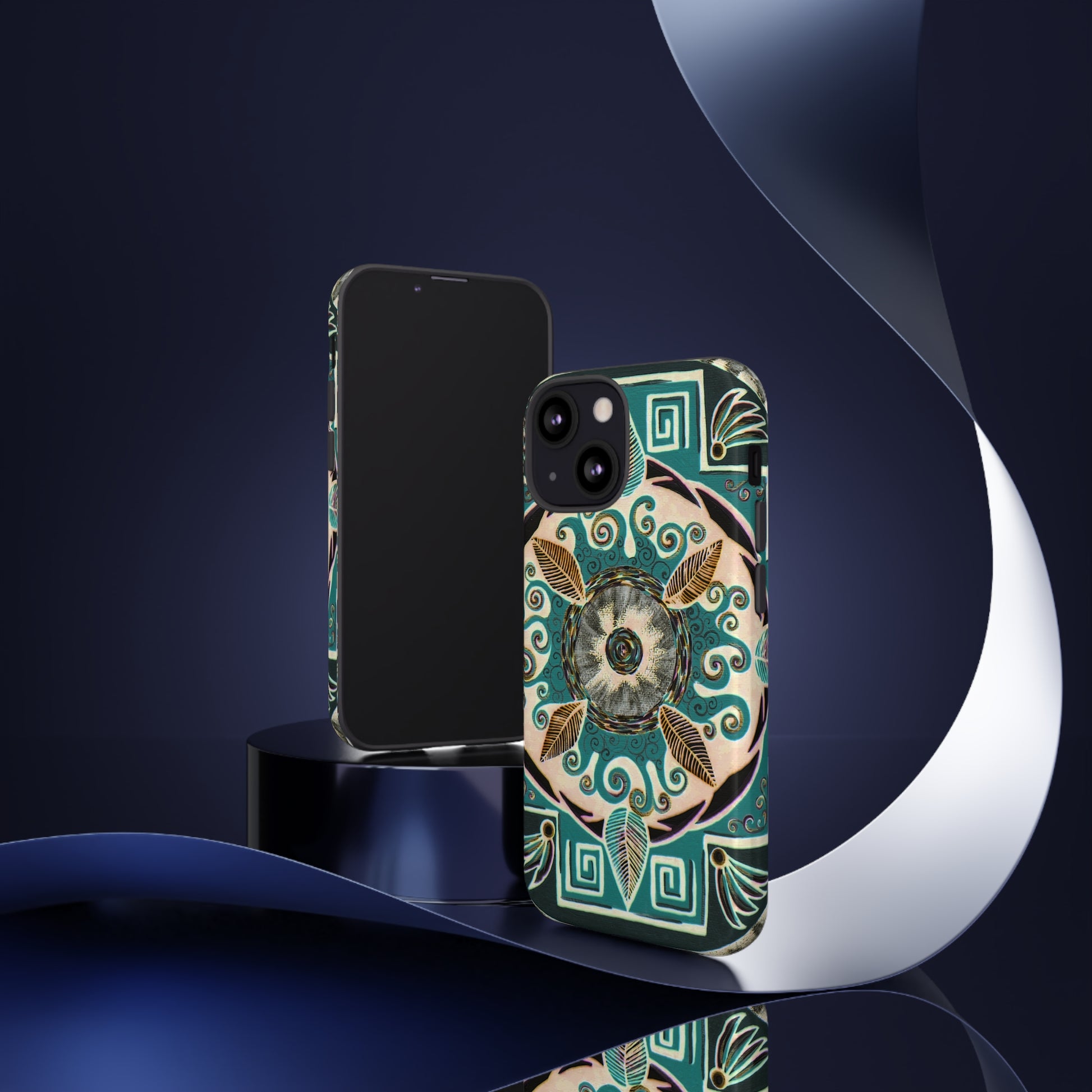 "Hojachakanazura" Art Phone Armor - Blue Flame Array Phone Case