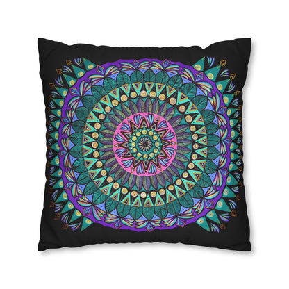 "Mandaladiosa" Dreamcatcher Pillow Cover - Blue Flame Array Home Decor