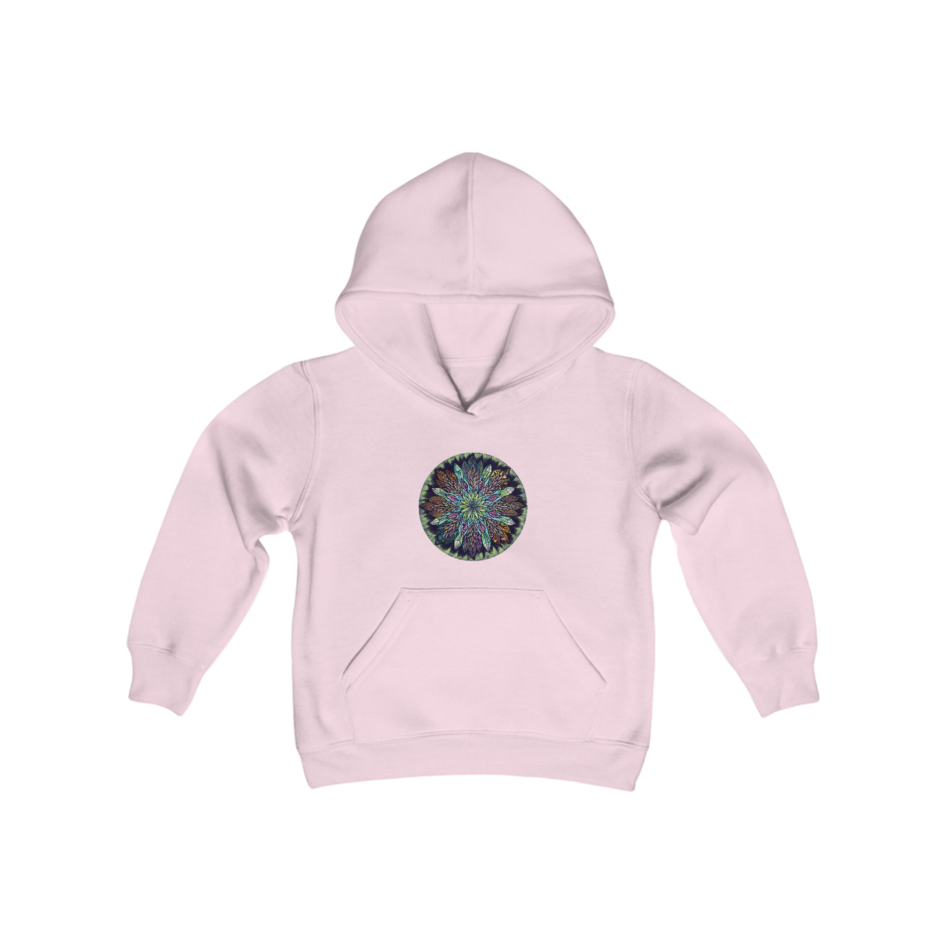 "Krystalhoja" Lads & Lasses Hoodie - Blue Flame Array Light Pink / XS Kids clothes