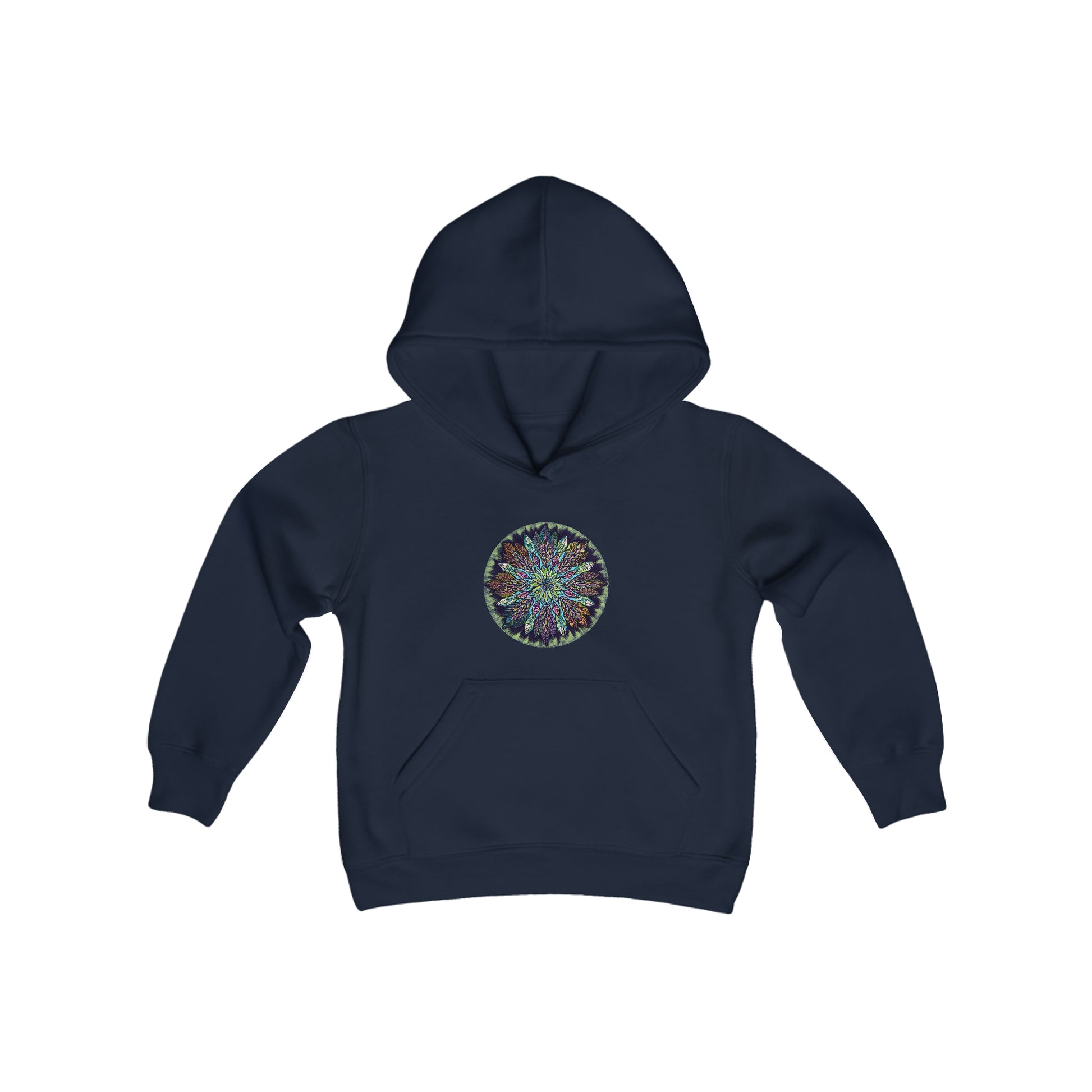 "Krystalhoja" Lads & Lasses Hoodie - Blue Flame Array Navy / S Kids clothes