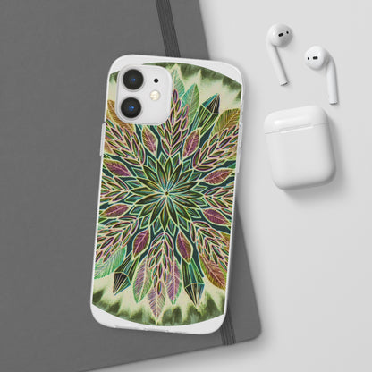 "Krystalhoja Verde" Art Phone Armor (slim-fit) - Blue Flame Array Phone Case