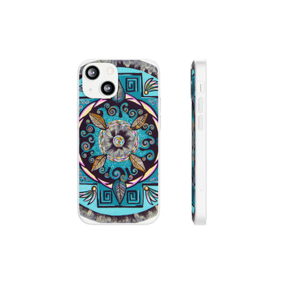 "Hojachakana" Art Phone Armor (slim-fit) - Blue Flame Array iPhone 13 Mini with gift packaging Phone Case