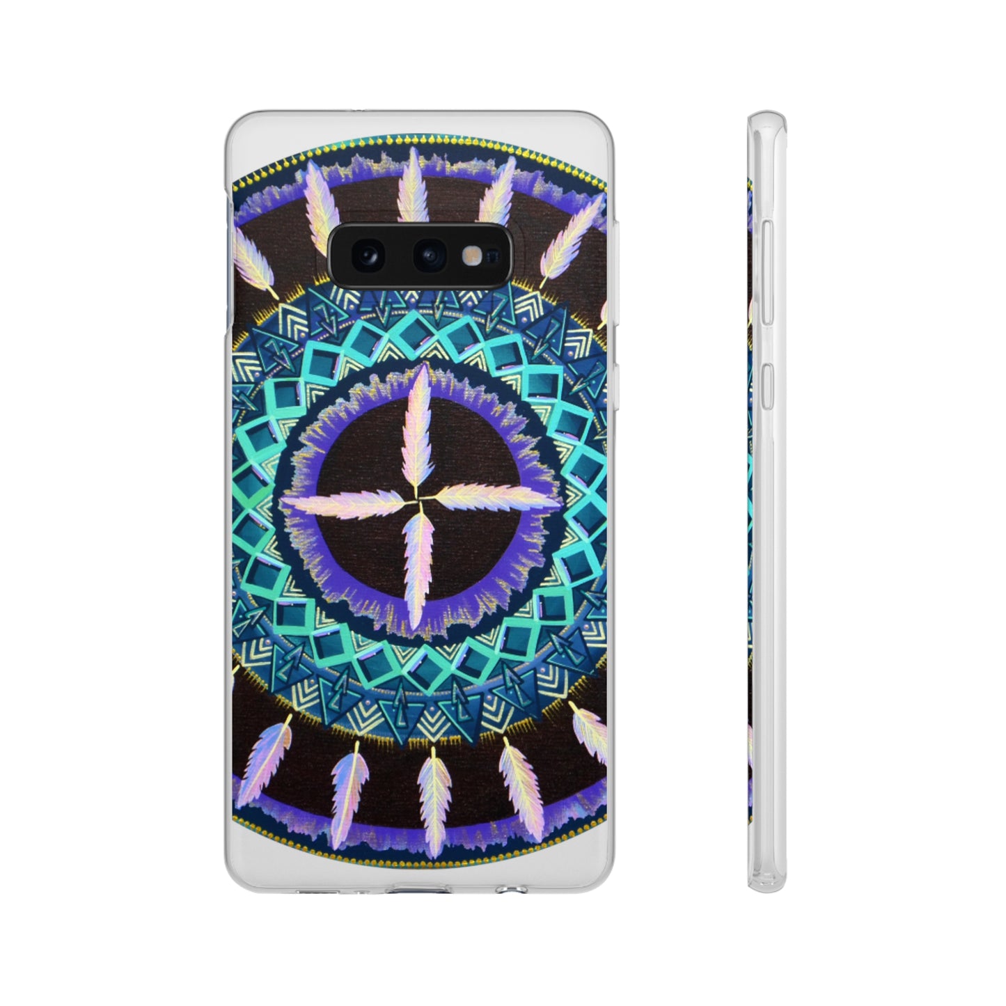 "Cuatro Vientos" Art Phone Armor (slim-fit) - Blue Flame Array Samsung Galaxy S10E with gift packaging Phone Case