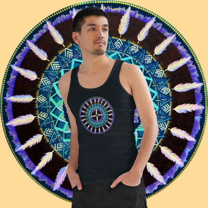 "Cuatro Vientos" Lords Organic Tank Top - Blue Flame Array Tank Top