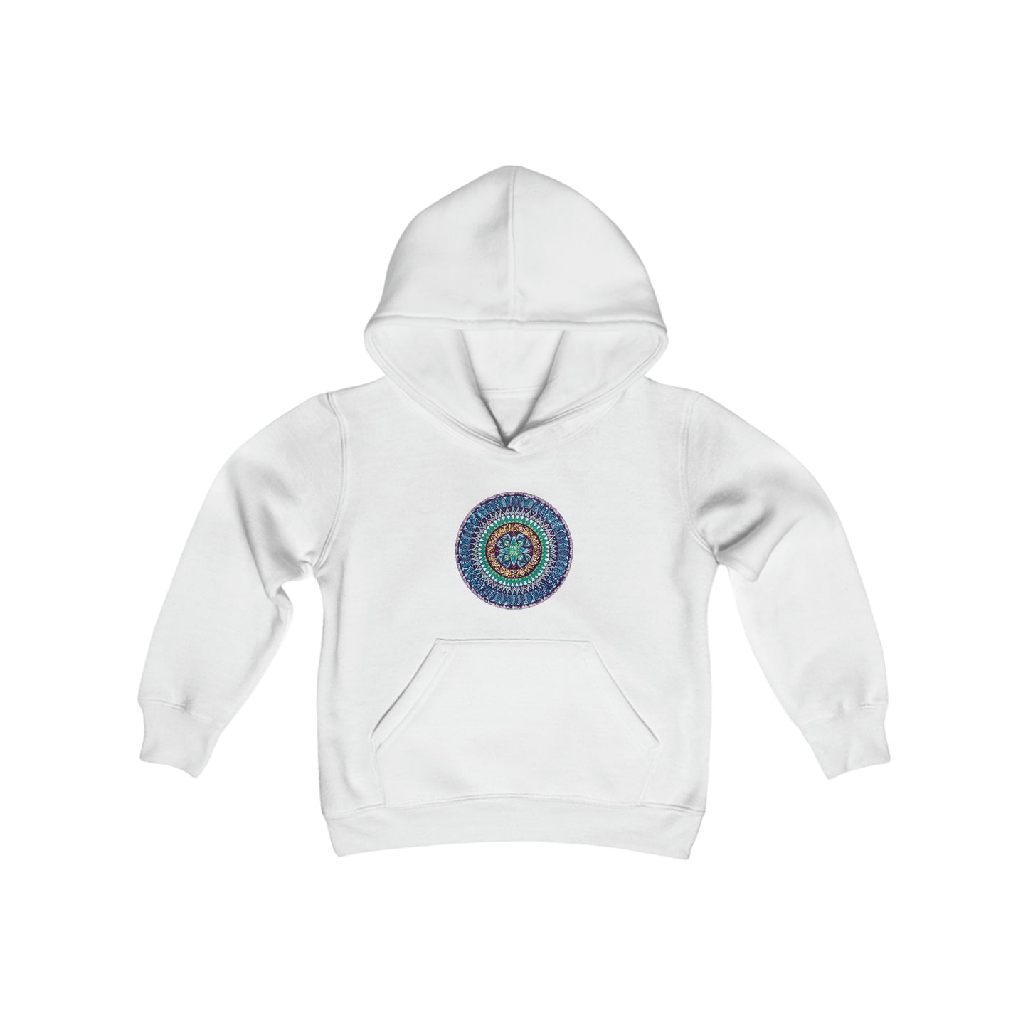 "AquilazurA Kryst'dala" Lads & Lasses Hoodie - Blue Flame Array White / XS Kids clothes