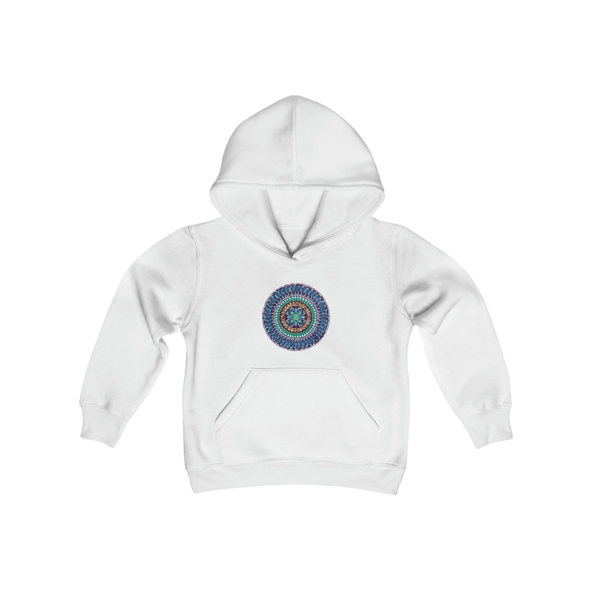 "AquilazurA Kryst'dala" Lads & Lasses Hoodie - Blue Flame Array White / XS Kids clothes