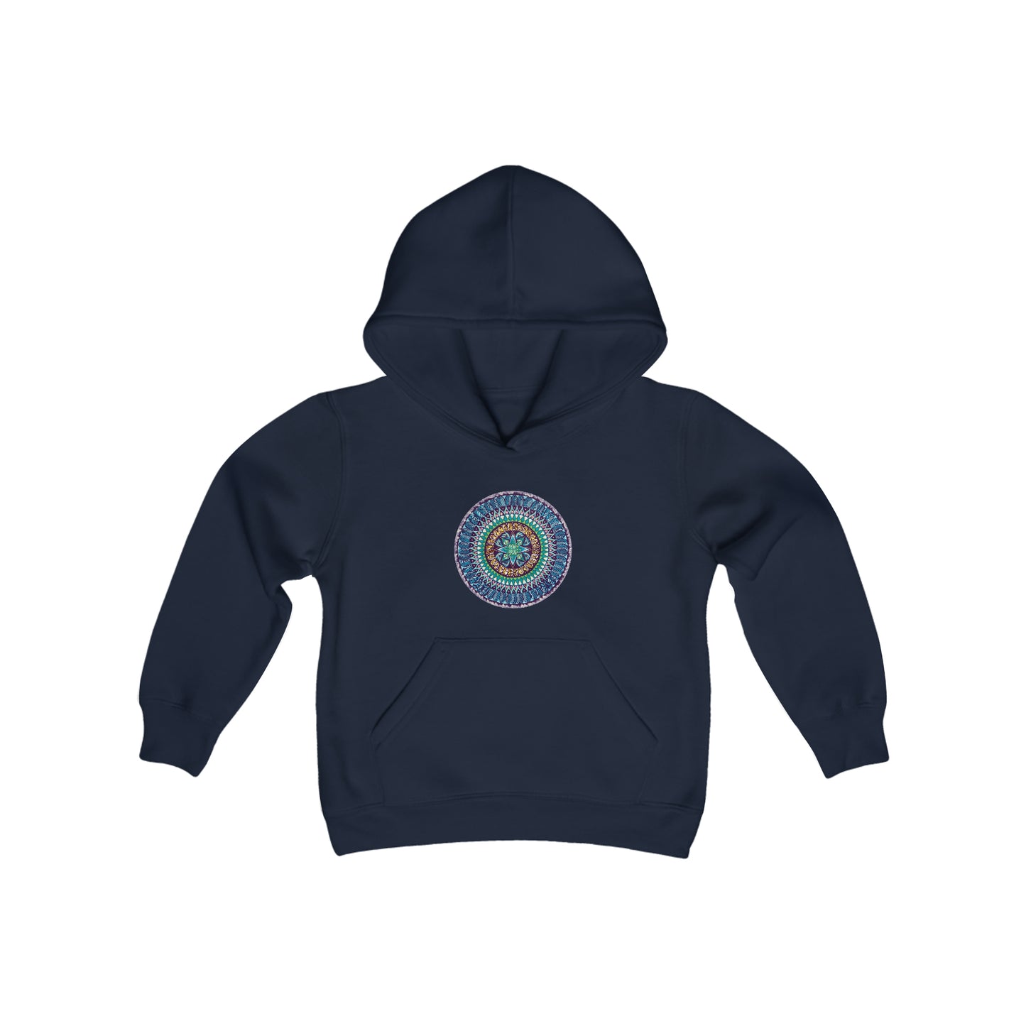 "AquilazurA Kryst'dala" Lads & Lasses Hoodie - Blue Flame Array Navy / S Kids clothes