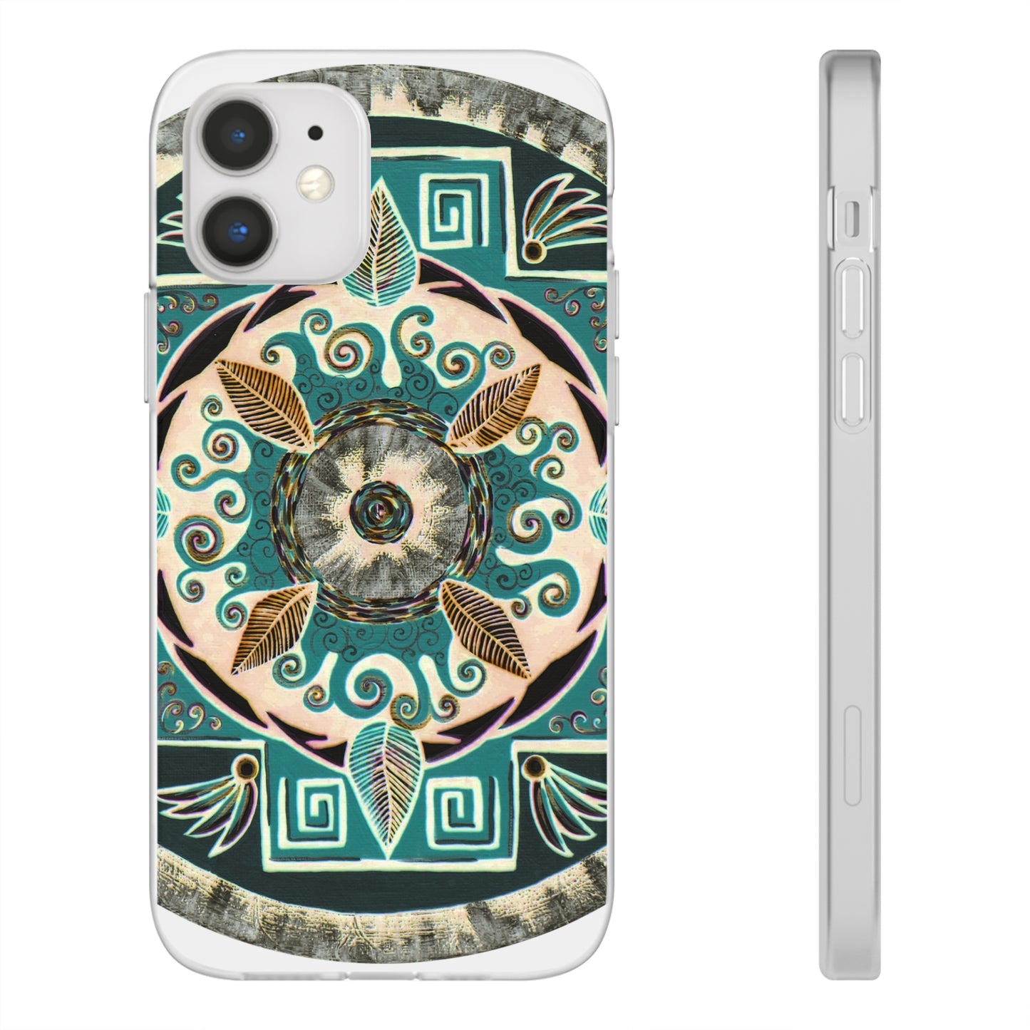 "Hojachakanazura" Art Phone Armor (slim-fit) - Blue Flame Array iPhone 12 Phone Case