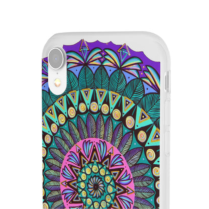 "Mandaladiosa" Art Phone Armor (slim-fit) - Blue Flame Array Phone Case